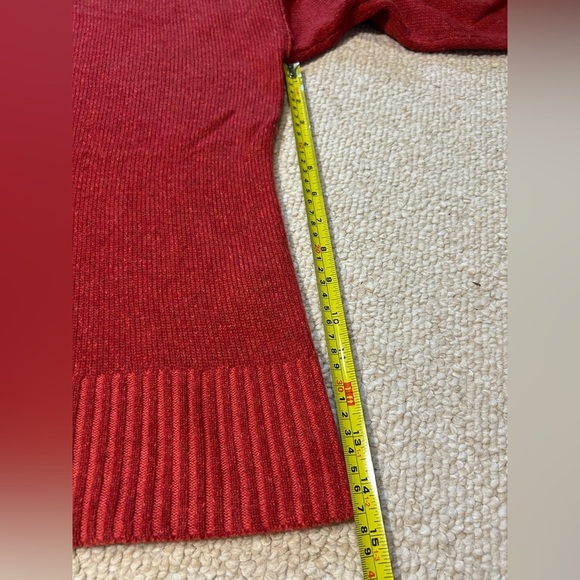 Eileen Fisher Womens Cashmere Wool Sweater Size XL Red Orange Crewneck Soft - Picture 11 of 11